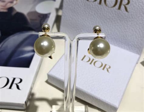 cd christian dior earrings|christian dior earrings double balls.